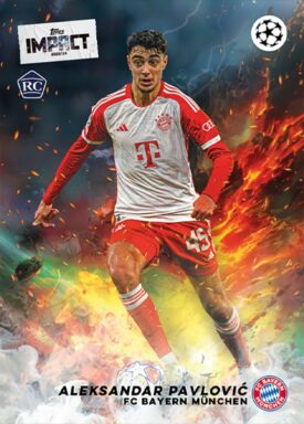 2023-24 TOPPS Impact UEFA Club Competitions Soccer Cards - Base Card Aleksandar Pavlovic