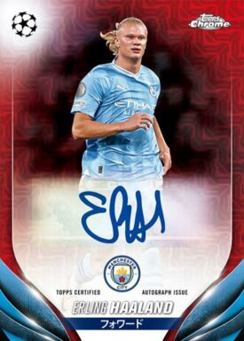 2023-24 TOPPS Japan Edition UEFA Club Competitions Soccer Cards - Base Autograph Erling Haaland