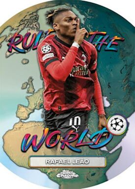2023-24 TOPPS Japan Edition UEFA Club Competitions Soccer Cards - Rule the World Insert Rafael Leao
