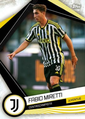2023-24 TOPPS Juventus Official Fan Set Soccer Cards - Base Card Fabio Miretti