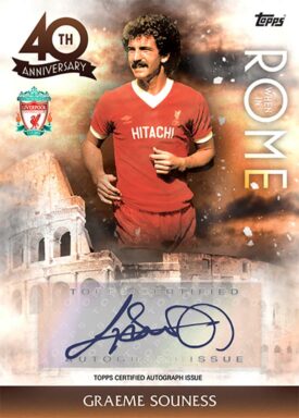 2023-24 TOPPS Liverpool FC Official Team Set Soccer Cards - 40th Anniversary When in Rome Autograph Graeme Souness