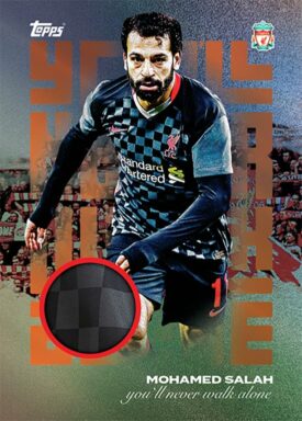 2023-24 TOPPS Liverpool FC Official Team Set Soccer Cards - You'll never walk alone Relic Mohamed Salah