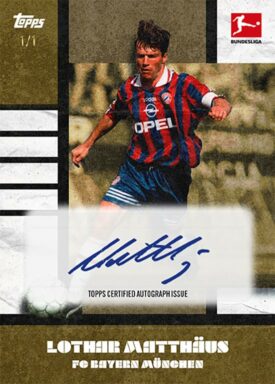 2023-24 TOPPS Platinum Bundesliga Lothar Matthäus Curated Set Soccer Cards - Base Autograph