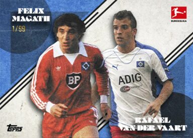 2023-24 TOPPS Platinum Bundesliga Lothar Matthäus Curated Set Soccer Cards - Dual Card Magath / van der Vaart