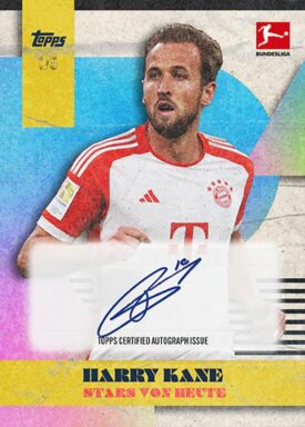 2023-24 TOPPS Platinum Bundesliga Lothar Matthäus Curated Set Soccer Cards - Stars von Heute Autograph Harry Kane
