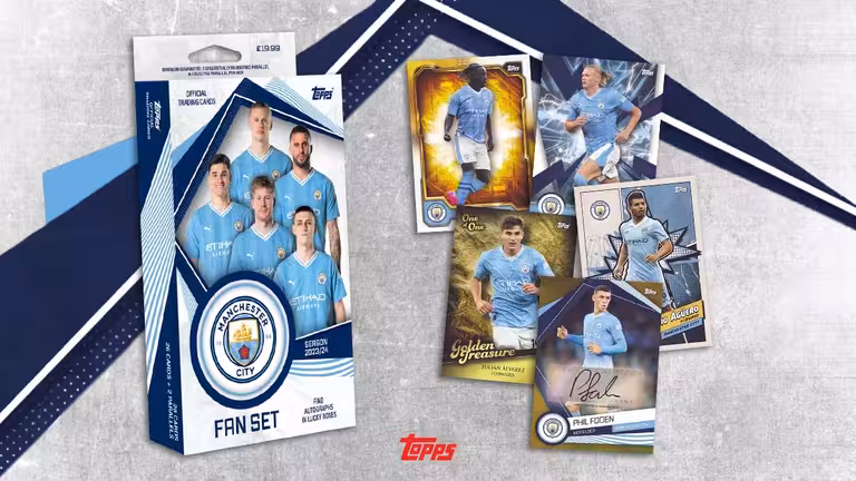 2023-24 TOPPS Manchester City FC Official Fan Set Soccer Cards - Header