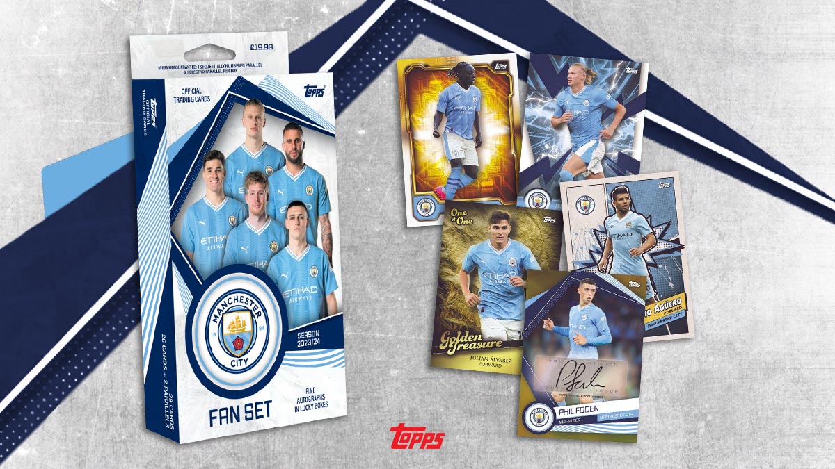 2023-24 TOPPS Manchester City FC Official Fan Set Soccer Cards - Header