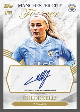 2023-24 TOPPS Manchester City Forever Soccer Cards - Women's Team Autograph Chloe Kelly
