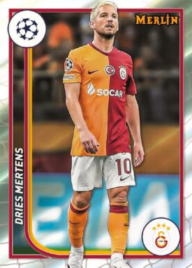 2023-24 TOPPS Merlin Chrome UEFA Club Competitions Soccer Cards - Base Card Dries Mertens