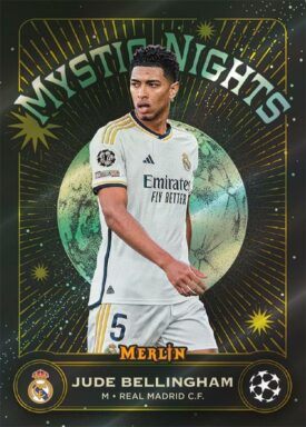 2023-24 TOPPS Merlin Chrome UEFA Club Competitions Soccer Cards - Mystic Nights Insert Jude Bellingham
