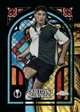 2023-24 TOPPS Merlin Chrome UEFA Club Competitions Soccer Cards - The Grail 1 Cristiano Ronaldo