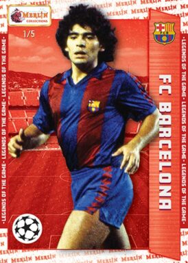 2023-24 TOPPS Merlin Heritage UEFA Club Competitions Soccer Cards - Legends Insert Diego Maradona