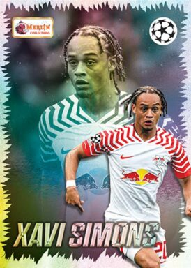 2023-24 TOPPS Merlin Heritage UEFA Club Competitions Soccer Cards - Young Guns Insert Xavi Simons