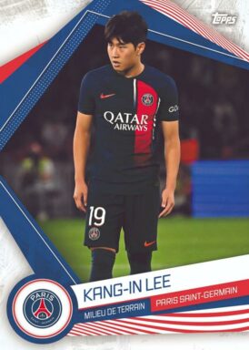 2023-24 TOPPS Paris Saint-Germain Official Fan Set Soccer Cards - Base Card Kang-in Lee