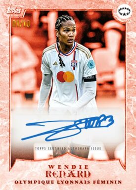2023-24 TOPPS Platinum UEFA Women's Champions League Aitana Bonmati Curated Set Soccer Cards - Rivales mas duras Autograph Wendie Renard