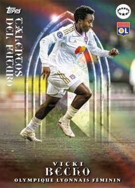 2023-24 TOPPS Platinum UEFA Women's Champions League Aitana Bonmati Curated Set Soccer Cards - Talentos del futuro Vicky Becho