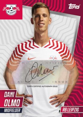 2023-24 TOPPS RB Leipzig 100% Official Team Set Soccer Cards - Base Autograph Dani Olmo