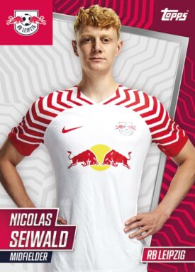 2023-24 TOPPS RB Leipzig 100% Official Team Set Soccer Cards - Base Card Nicolas Seiwald