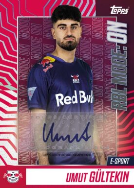 2023-24 TOPPS RB Leipzig 100% Official Team Set Soccer Cards - RBL Mode: On Autograph Umut Gültekin