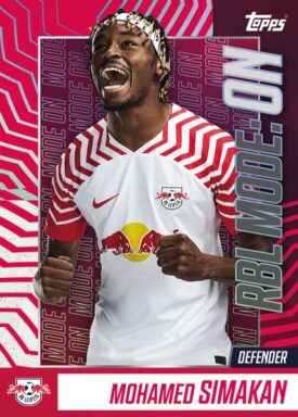 2023-24 TOPPS RB Leipzig 100% Official Team Set Soccer Cards - RBL Mode: On Insert Mohamed Simakan