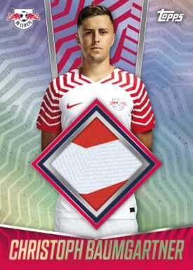 2023-24 TOPPS RB Leipzig 100% Official Team Set Soccer Cards - Relic Card Christoph Baumgartner