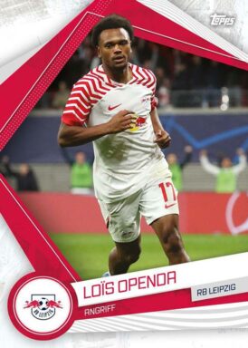 2023-24 TOPPS RB Leipzig Official Fan Set Soccer Cards - Base Card Lois Openda