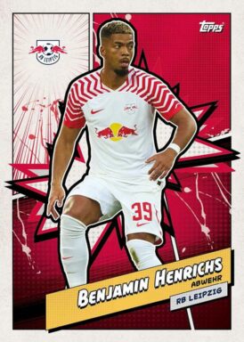 2023-24 TOPPS RB Leipzig Official Fan Set Soccer Cards - Heroes Insert Benjamin Henrichs