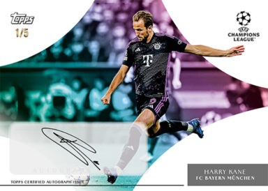 2023-24 TOPPS Simplicidad UEFA Club Competitions Soccer Cards - Base Autograph Harry Kane