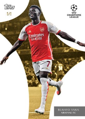 2023-24 TOPPS Simplicidad UEFA Club Competitions Soccer Cards - Dynamic Bukayo Saka