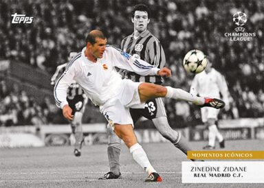 2023-24 TOPPS Simplicidad UEFA Club Competitions Soccer Cards - Momentos Iconicos Zinedine Zidane