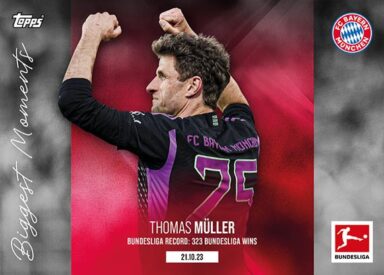 2023-24 TOPPS Stars of the Season Bundesliga Soccer Cards - Biggest Moments Thomas Müller