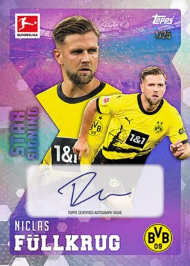 2023-24 TOPPS Summer Signings Bundesliga Soccer - Base Autograph Niclas Füllkrug