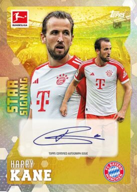 2023-24 TOPPS Summer Signings Bundesliga Soccer - Base Autograph Harry Kane