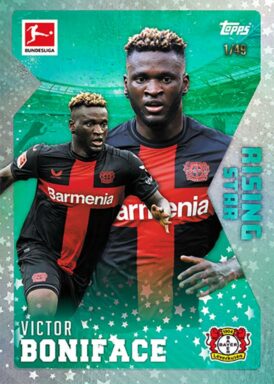 2023-24 TOPPS Summer Signings Bundesliga Soccer - Base Parallel Victor Boniface