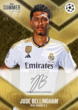 2023-24 TOPPS Summer Signings UEFA Club Competitions Soccer Cards - Autograph Card Jude Bellingham