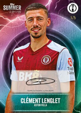 2023-24 TOPPS Summer Signings UEFA Club Competitions Soccer Cards - Autograph Card Clement Lenglet