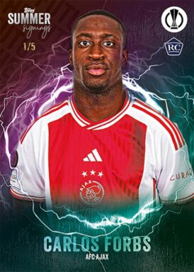 2023-24 TOPPS Summer Signings UEFA Club Competitions Soccer Cards - Base Parallel Carlos Forbs