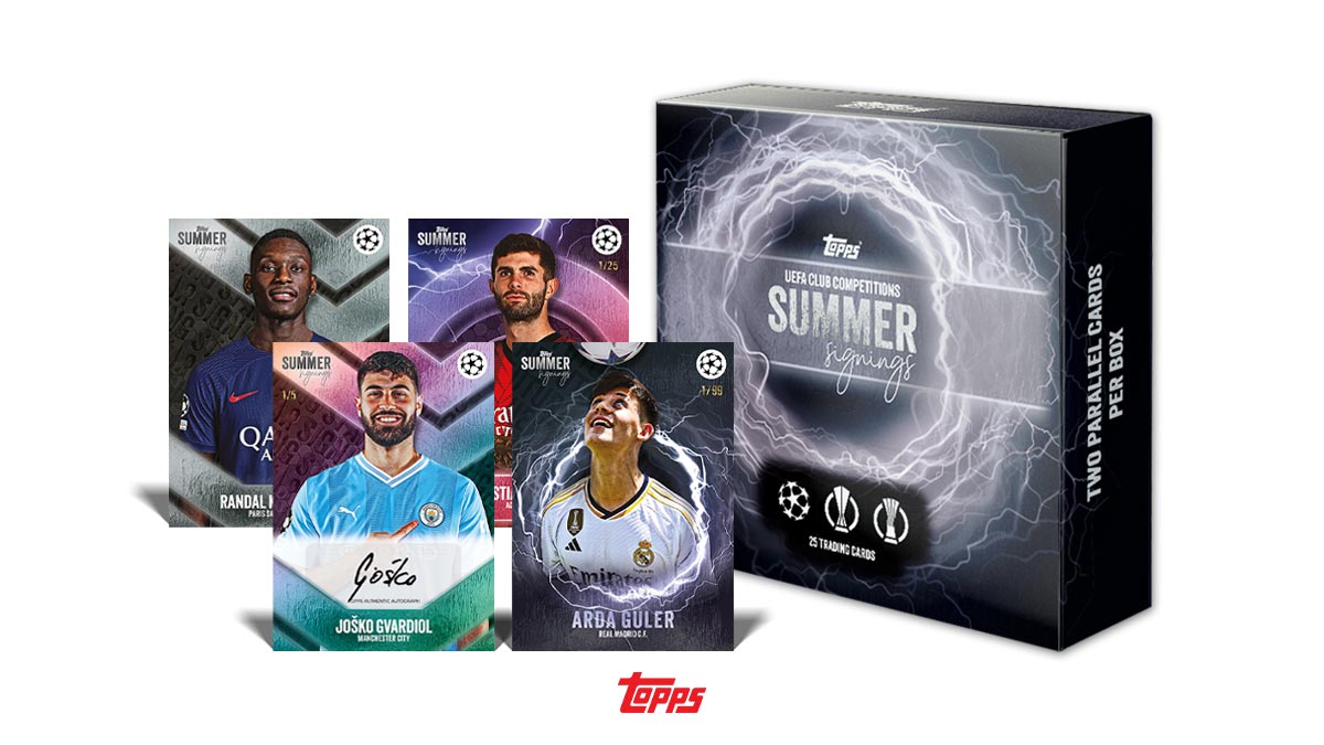 2023-24 TOPPS Summer Signings UEFA Club Competitions Soccer Cards - Header