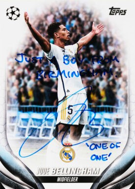 2023-24 TOPPS UEFA Club Competitions Soccer Cards - On Card Autograph Jude Bellingham