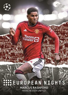 2023-24 TOPPS UEFA Club Competitions Soccer Cards - European Nights Insert Marcus Rashford