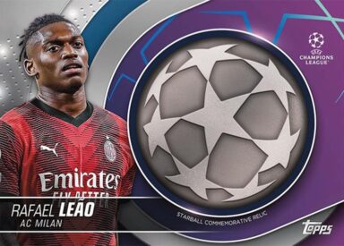 2023-24 TOPPS UEFA Club Competitions Soccer Cards - Starball Commemorative Relic Rafael Leao