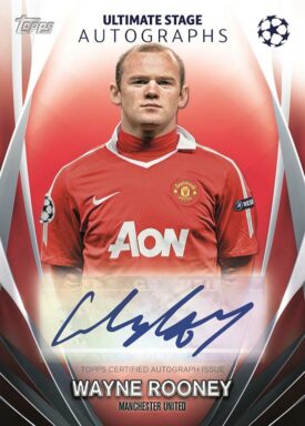 2023-24 TOPPS UEFA Club Competitions Soccer Cards - Ultimate Stage Autograph Wayne Rooney