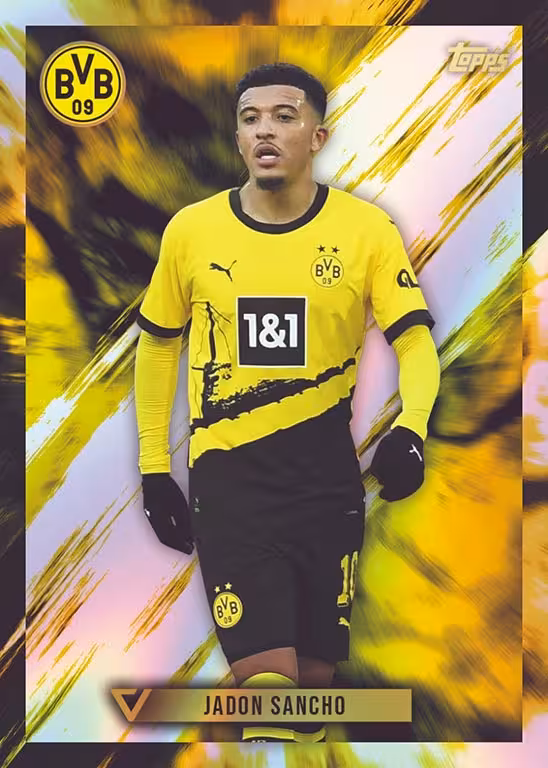 2023-24 TOPPS Vernissage Borussia Dortmund Soccer Cards - 2023 24 topps vernissage borussia dortmund soccer cards base card sancho