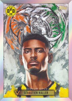 2023-24 TOPPS Vernissage Borussia Dortmund Soccer Cards - Magnus Opus Insert Sebastien Haller