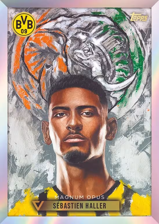 2023-24 TOPPS Vernissage Borussia Dortmund Soccer Cards - 2023 24 topps vernissage borussia dortmund soccer cards magnus opus insert haller