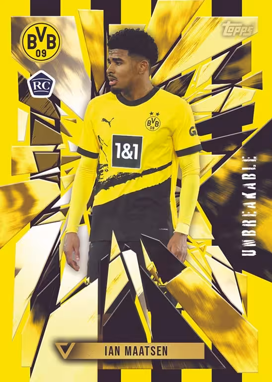 2023-24 TOPPS Vernissage Borussia Dortmund Soccer Cards - 2023 24 topps vernissage borussia dortmund soccer cards unbreakable insert maatsen