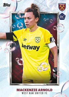 2023-24 TOPPS West Ham United Official Team Set Soccer Cards - West Ham Women Mackenzie Arnold