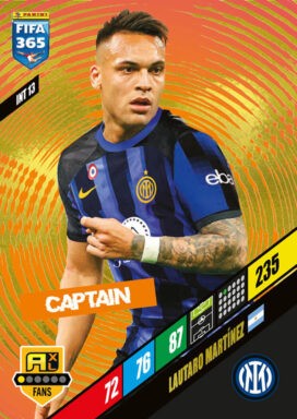 PANINI FIFA 365 Adrenalyn XL 2024 Trading Card Game - Captain Lautaro Martinez
