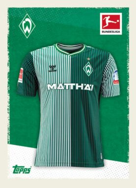 TOPPS Bundesliga 2023/24 Sticker - 074 SV Werder Bremen Home Jersey