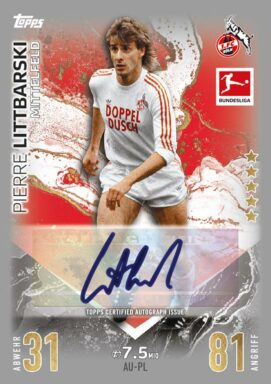 TOPPS Bundesliga Match Attax 2023/24 Trading Card Game - Base Autograph Littbarski